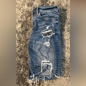 Men’s Distressed Jean Shorts
